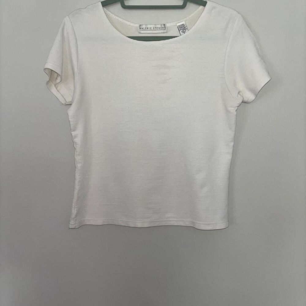Valerie-stevens Women's White Blouse